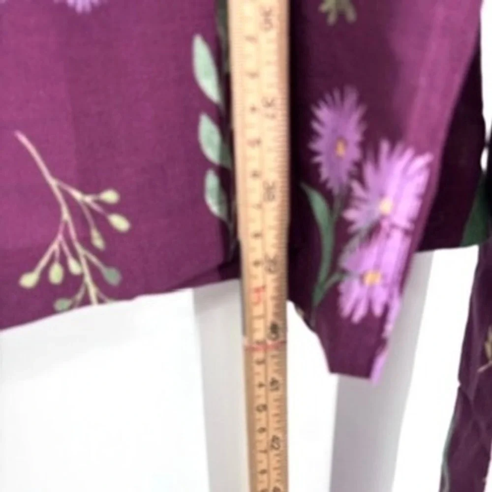 Uncommon Goods Juliet Meeks Birth Month Flower Robe Purple Aster‎ September XS/S